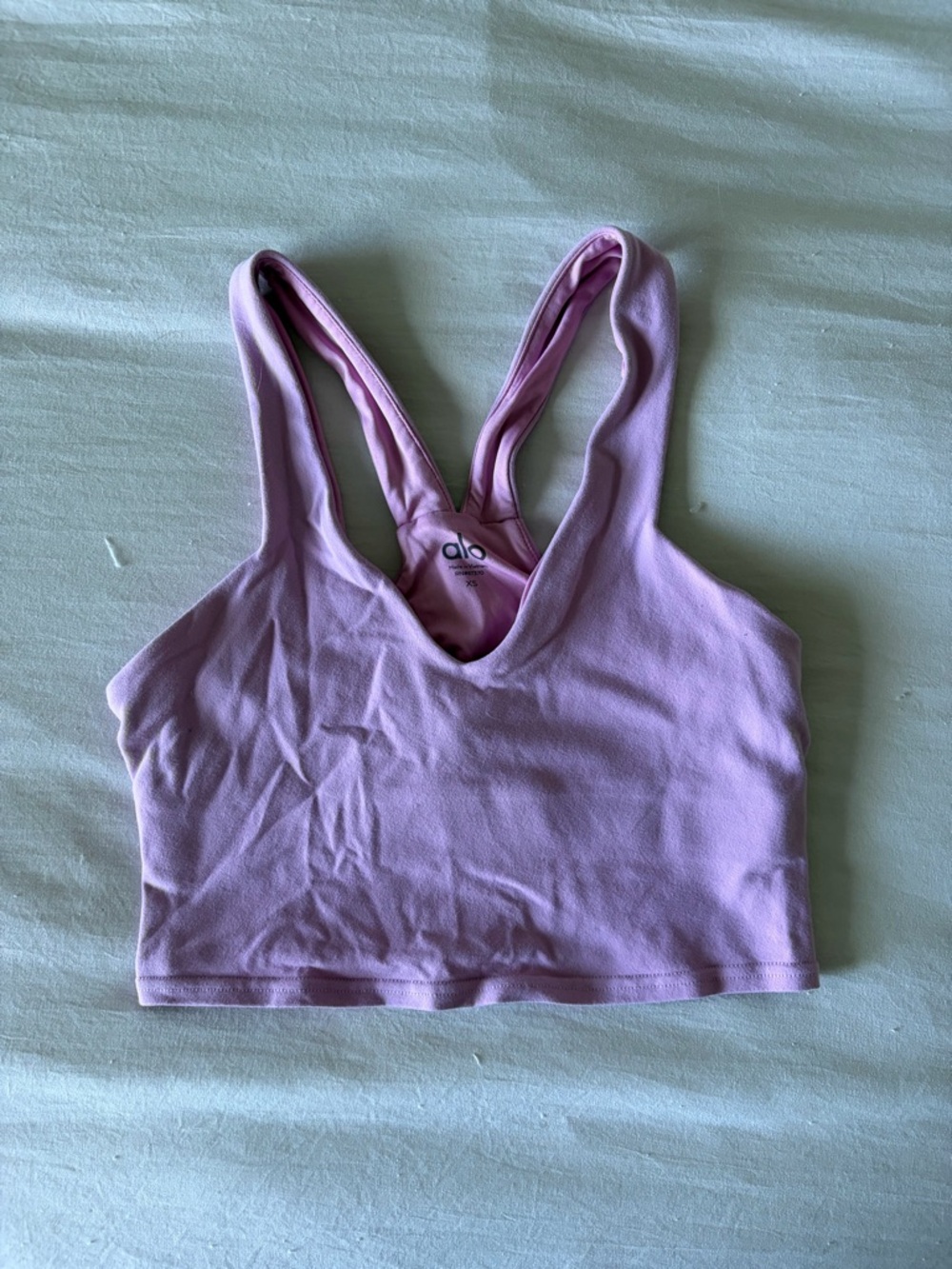 ALO Yoga pink cropped tank